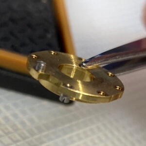 Closeup of a disk.